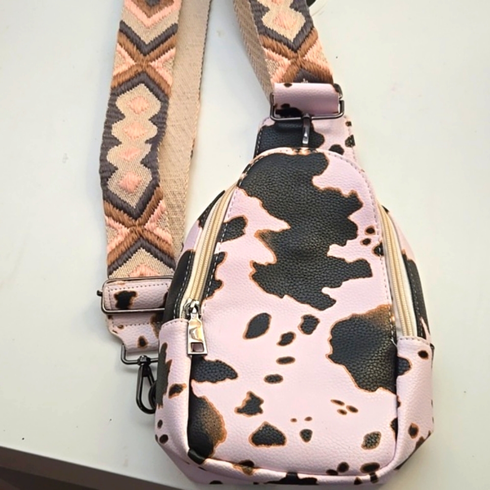 Cowprint Crossbody Bag